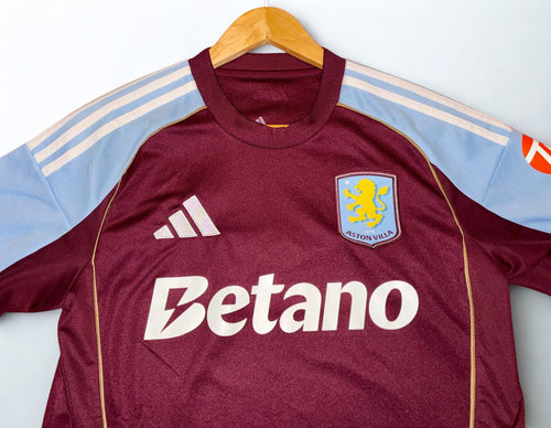 Camisa Aston Villa Home 2025/26 - Tamanho P (Usada)